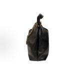 CHANEL 26C gold label Double C Logo single-shoulder handbag, medium size black