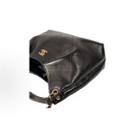 CHANEL 26C gold label Double C Logo single-shoulder handbag, medium size black