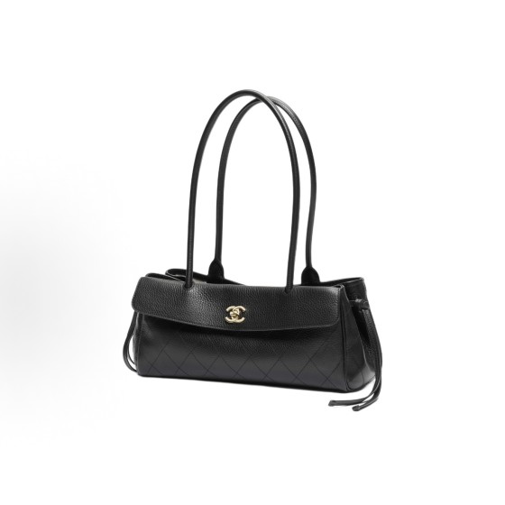 CHANEL 26S Gold label Double C Logo single-shoulder bag