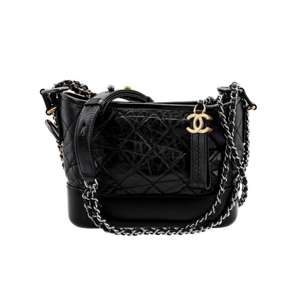 CHANEL Gabrielle 19A single-shoulder crossbody bag, small black