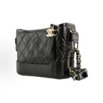 CHANEL Gabrielle 19A single-shoulder crossbody bag, small black