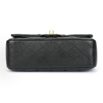 CHANEL Classic Flap CF 24K Little Gold ball classic leather chain gold buckle shoulder strap adjustable crossbody shoulder bag black