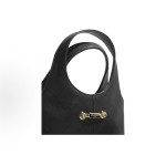 CHANEL 26P Double C LOGO diamond-shaped calfskin with gold metal shopping bag, small black handbag