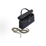 CHANEL 26P classic chain double C Logo diamond-shaped checkered leather, chain gold buckle box bag, crossbody handbag for women, deep blue with orange