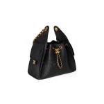 CHANEL 25Bag 26P Double C LOGO leather chain diamond-shaped hippie bag, perforated calfskin with gold metal handbag, small size for women