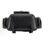 CHANEL Duma 23K diamond-patterned leather chain shoulder bag, granular cowhide material, gold metal backpack, unisex couple style