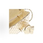 CHANEL 24C Early Spring Resort Collection: Shiny star-shaped diamond-shaped leather chain-like coin purse, backpack and backpack in three colors