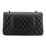 CHANEL Classic Flap CF gold buckle chain diamond-patterned leather chain shoulder strap single shoulder crossbody bag black