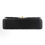 CHANEL Classic Flap CF gold buckle chain diamond-patterned leather chain shoulder strap single shoulder crossbody bag black