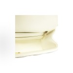 CHANEL Classic Flap CF 22P Lion Pendant diamond-shaped leather chain Shoulder strap Flip Cover Open Shoulder Crossbody bag Mini white