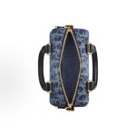 DIOR Groove 16 Adjustable and detachable shoulder strap zipper opening and closing single-shoulder crossbody handbag, mini women\'s blue