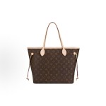 LOUIS VUITTON LV NEVERFULL MM mother-and-child bag brown light brown