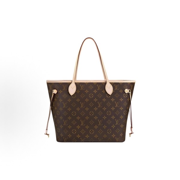 LOUIS VUITTON LV NEVERFULL MM mother-and-child bag brown light brown