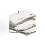 CHANEL Classic Flap CF 21S chain bag, crossbody bag, white