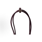 PRADA Bonnie Enamel metal triangular logo handbag, medium-sized women\'s Burgundy red