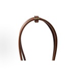 PRADA Bonnie Enamel metal triangular logo handbag, medium-sized women\'s rosewood