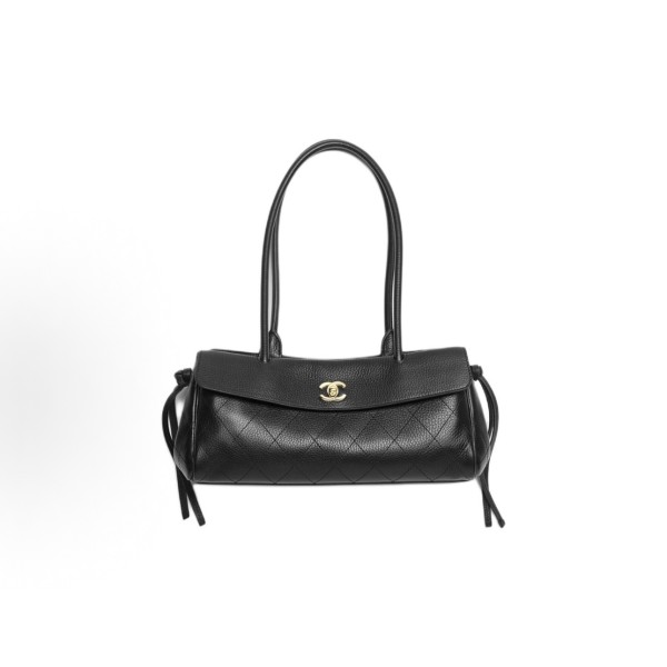 CHANEL 26S Gold label Double C Logo single-shoulder bag