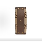 GUCCI Diana shopping bag, single-shoulder crossbody handbag, small size, unisex couple style, brown and beige