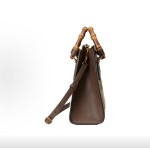 GUCCI Diana shopping bag, single-shoulder crossbody handbag, small size, unisex couple style, brown and beige