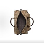 GUCCI single-shoulder crossbody hand-held travel bag, medium size for men, dark brown