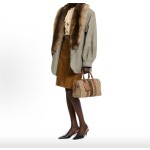 GUCCI Ophidia handbag, medium size for women, beige and brown