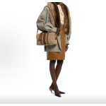 GUCCI Ophidia handbag, medium size for women, beige and brown