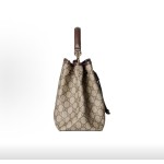 GUCCI Ophidia bucket Bag, single-shoulder handbag, small size for women, brown