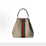 GUCCI Ophidia bucket Bag, single-shoulder handbag, small size for women, brown