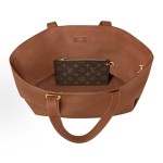 LOUIS VUITTON LOW KEY CABAS (MM Three colors) Chocolate Cognac Brown Grayish green