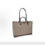 GUCCI Ophidia Tote bag, shopping bag, handbag, medium size for women, brown