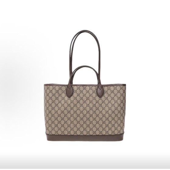 GUCCI Ophidia Tote bag, shopping bag, handbag, medium size for women, brown