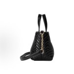 GUCCI Marmont iconic double G logo Tote bag, shopping bag, medium-sized handbag, women\'s black