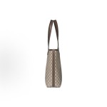 GUCCI Ophidia vintage interwoven letter-patterned Tote bag, shopping bag, single-shoulder bag, medium-sized men\'s style, beige and brown