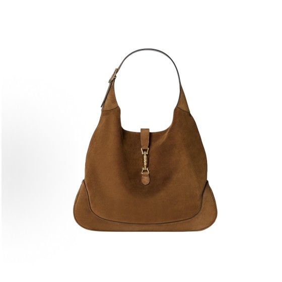 GUCCI Jackie GIORNO light gold accessory shoulder bag for women in brown