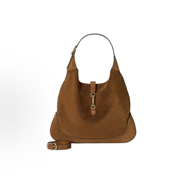 GUCCI Jackie GIORNO light gold accessory shoulder bag for women in brown