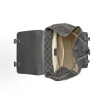 GUCCI Ophidia gold combination Double G logo backpack for men in large size, grey and black