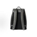 GUCCI Ophidia gold combination Double G logo backpack for men in large size, grey and black