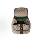 GUCCI Ophidia hardware accessories backpack medium-sized for women in beige and brown