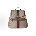GUCCI Ophidia hardware accessories backpack medium-sized for women in beige and brown