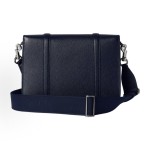 GUCCI Original brand Logo flip cover crossbody single-shoulder bag for men, beige and blue