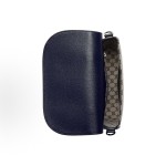 GUCCI Original brand Logo flip cover crossbody single-shoulder bag for men, beige and blue