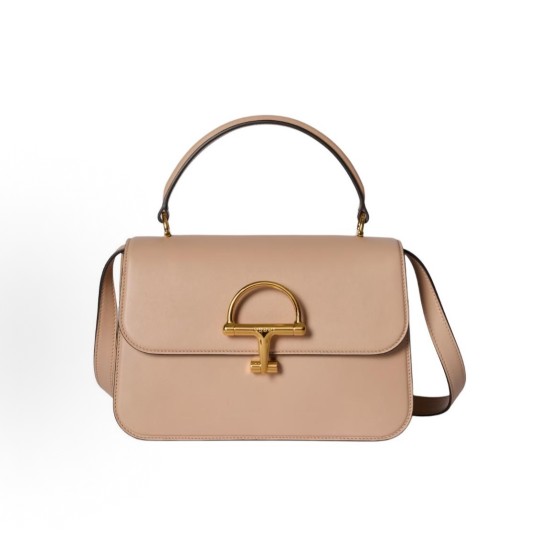 GUCCI Siena golden Black Chicken accessory handbag, medium size for women, pink and beige