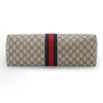 GUCCI Ophidia monogram Logo Gold label red and blue woven strap Tote bag Tote bag, hand and shoulder bag, women\'s style, ebony color and white