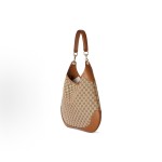 GUCCI Body Detachable and adjustable shoulder strap magnetic clasp opening and closing Original single-shoulder handbag, medium size for women, beige and dark brown