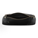 GUCCI GG Emblem adjustable shoulder strap zipper opening and closing hand-held shoulder bag for women, large size, black