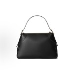 GUCCI GG Emblem adjustable shoulder strap zipper opening and closing hand-held shoulder bag for women, large size, black