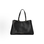 GUCCI GG Emblem brand logo magnetic clasp hand-held shoulder bag, medium size for women, black