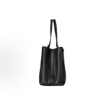 GUCCI GG Emblem brand logo magnetic clasp hand-held shoulder bag, medium size for women, black