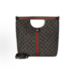 GUCCI Giglio brand logo Tote bag, shopping bag, crossbody bag, handbag, large men\'s size, black and white