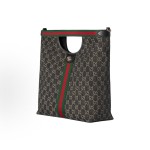 GUCCI Giglio brand logo Tote bag, shopping bag, crossbody bag, handbag, large men\'s size, black and white